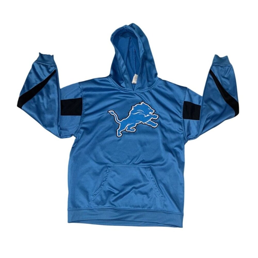 Detroit Lions Youth Hoodie X-Large NFL Team Apparel Blue & Black